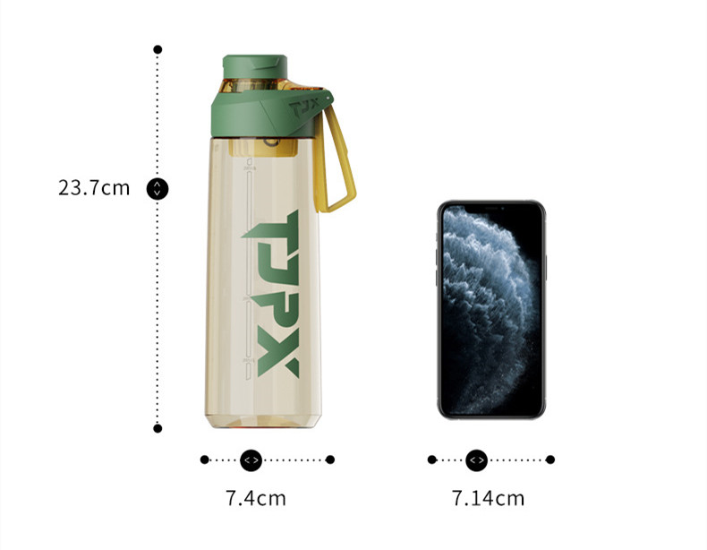 20oz Basketball Plastic Sport Bottles Non Toxic Tritan With Flip Top Lid
