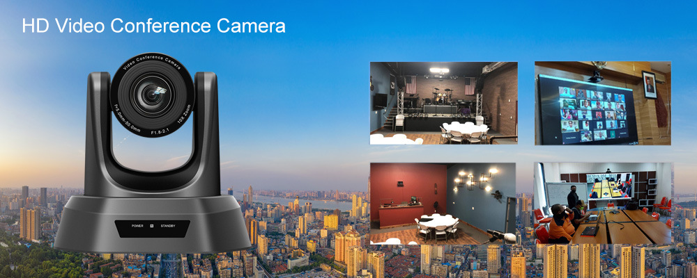 Full 1080P 10X Optical Zoom Pant Tilt IR Remote Control Video Conference PTZ Camera