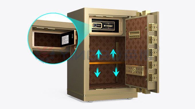 Semiconductor Fingerprint Safe Box Solid Steel For Office Security YB/N7-60
