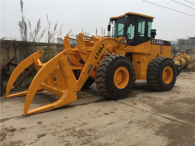 LTMG 5 TON Front End Wheel Loader With Log Grapple Ree Logging Equipment 162KW