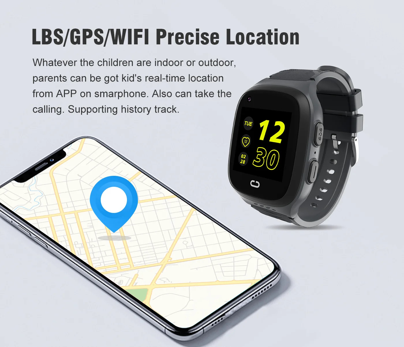4G Kids Waterproof WiFi GPS Play Zoom Smart Watch Video Call Monitor