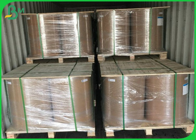 60gram 80gram C1S Natural Brown Paper for fried food wrapping Custom size