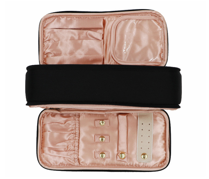 China Large Capacity Protable Travel PU Lace Cosmetic Tote Bag