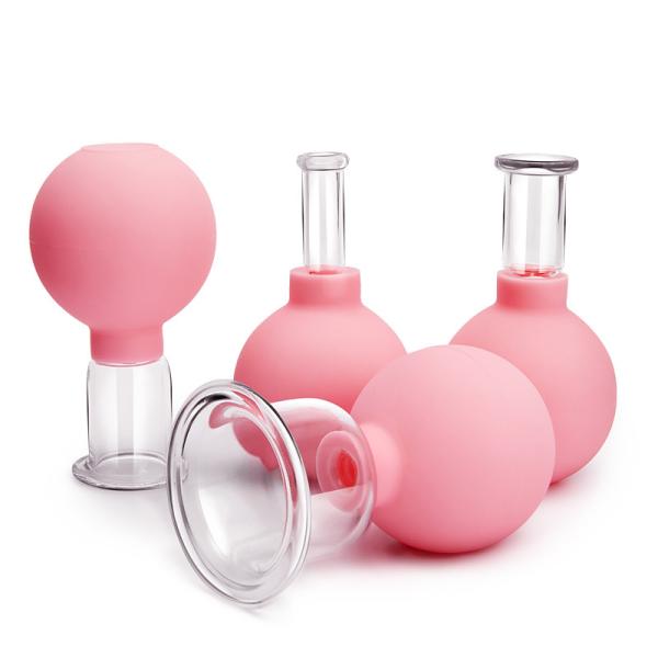 ４Pcs Silicone Cupping Therapy Sets Massage Cellulite Cupping Set Silicone