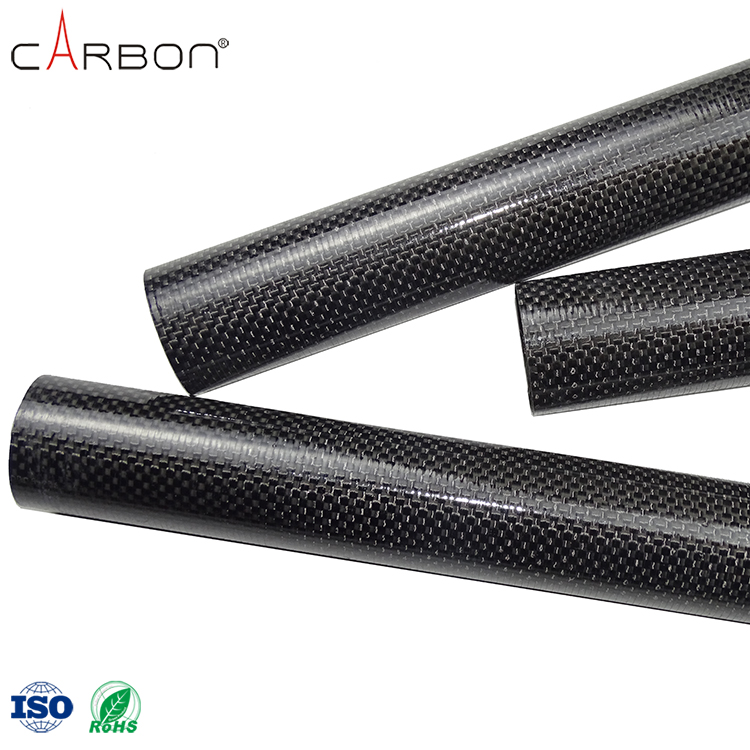 Metal Detector Carbon Fiber 3K Tent Twill Tube in Red Silver Blue or Metallic Color