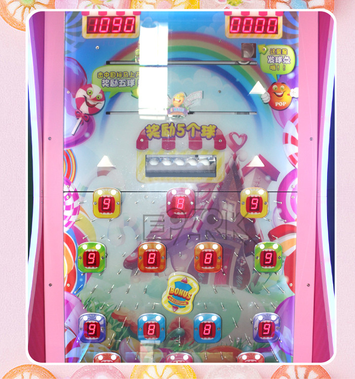 Fiberglass Plastic 300W Candy Mama Lottery Game Machine