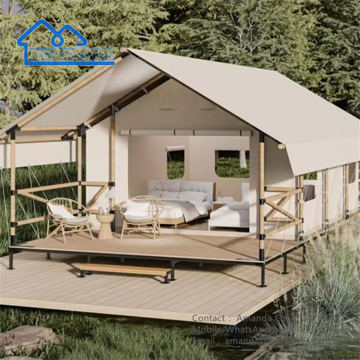 Outdoor Large Project Hotel Tent Waterproof Glamping Luxury Safari Lodge Tent