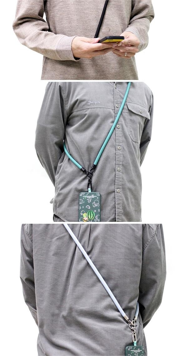 ODM Universal Phone Lanyard Adjustable Nylon Neck Phone Strap With Patch Metal