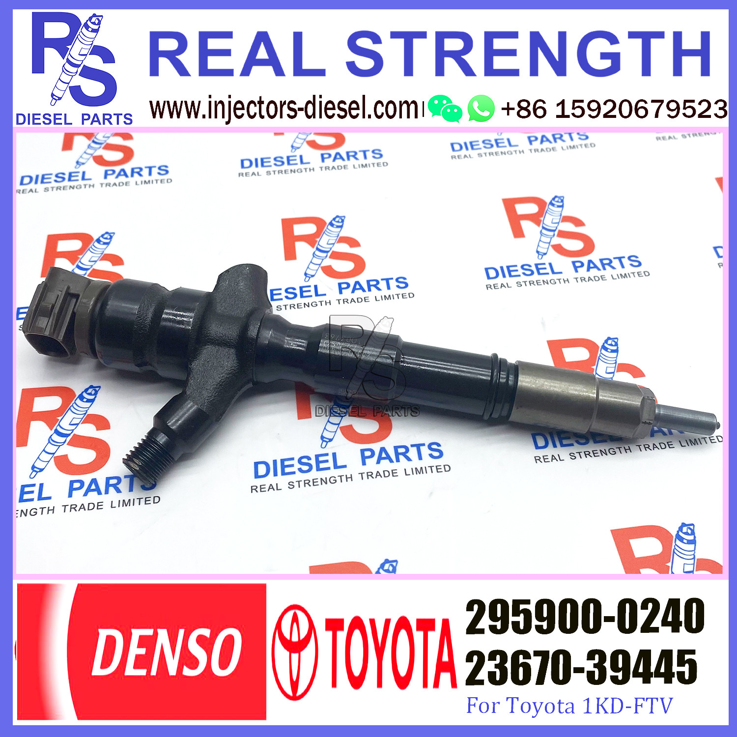 1KD-FTV Euro5 diesel fuel injector 2367030170,23670-39445,23670-30170 ,2959000240,295900-0240