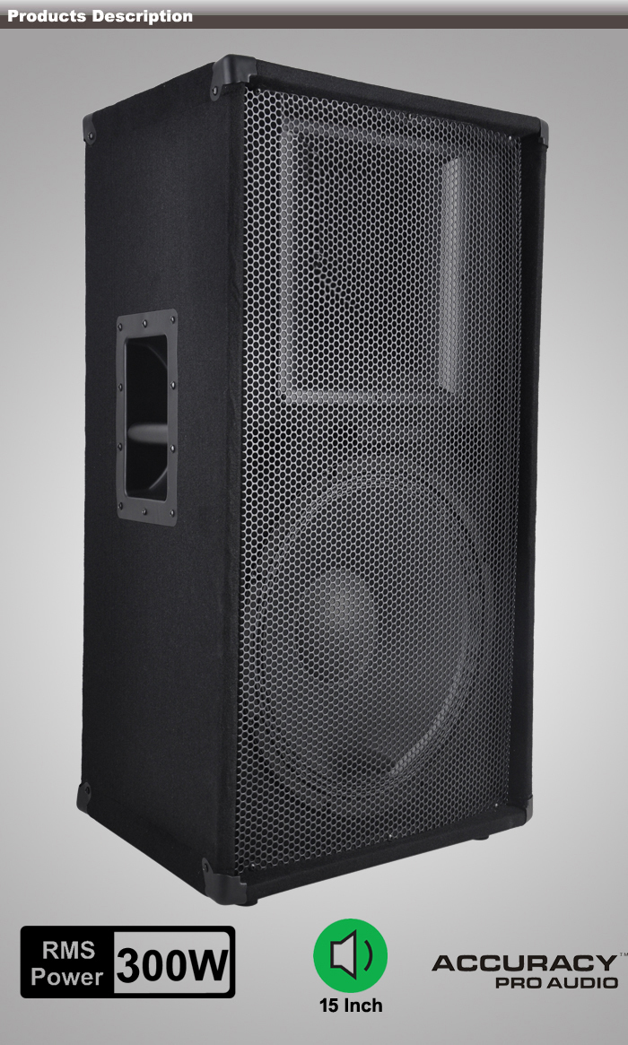 15 Inch 300W Wooden Cabinet Professional Speaker Box Design WPA15
