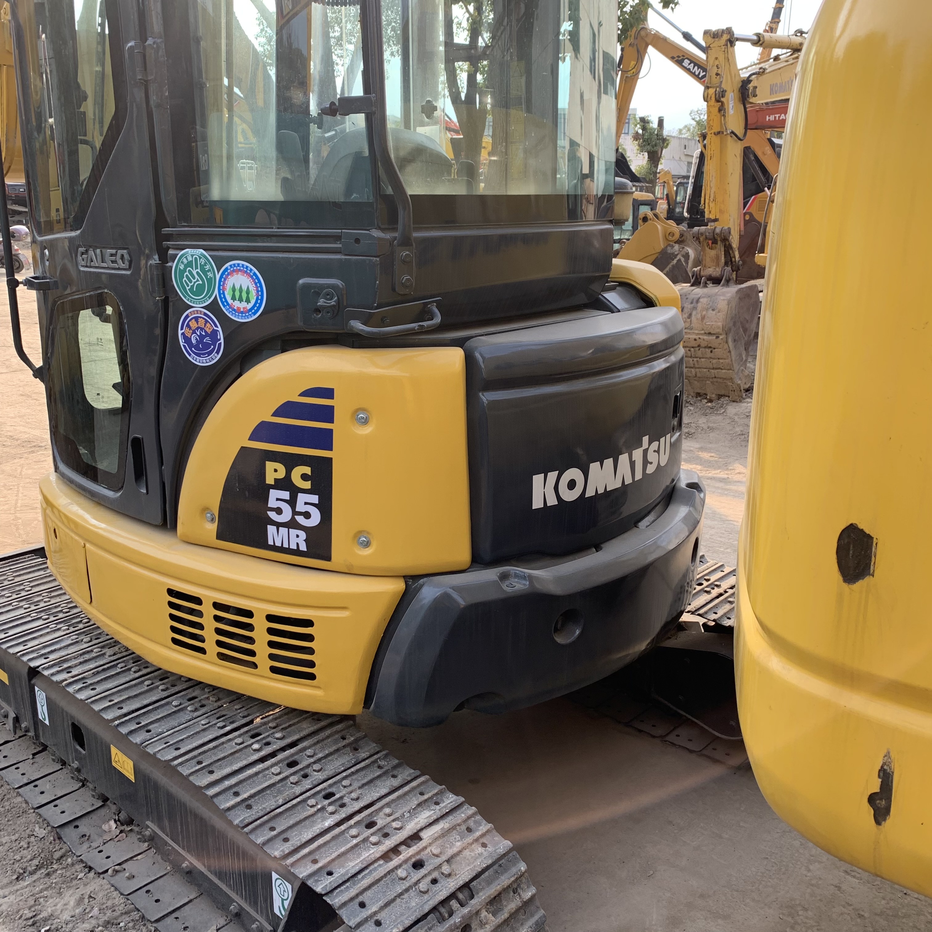 Used Komatsu PC55MR Mini Excavator 5 Ton Crawler Excavator Original Hydraulic Cylinder