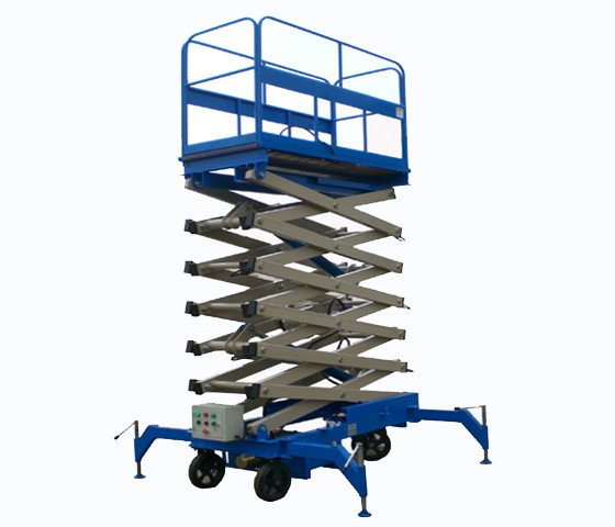 Working Platform Mobile Construction Scissor Lift For Material Handling
