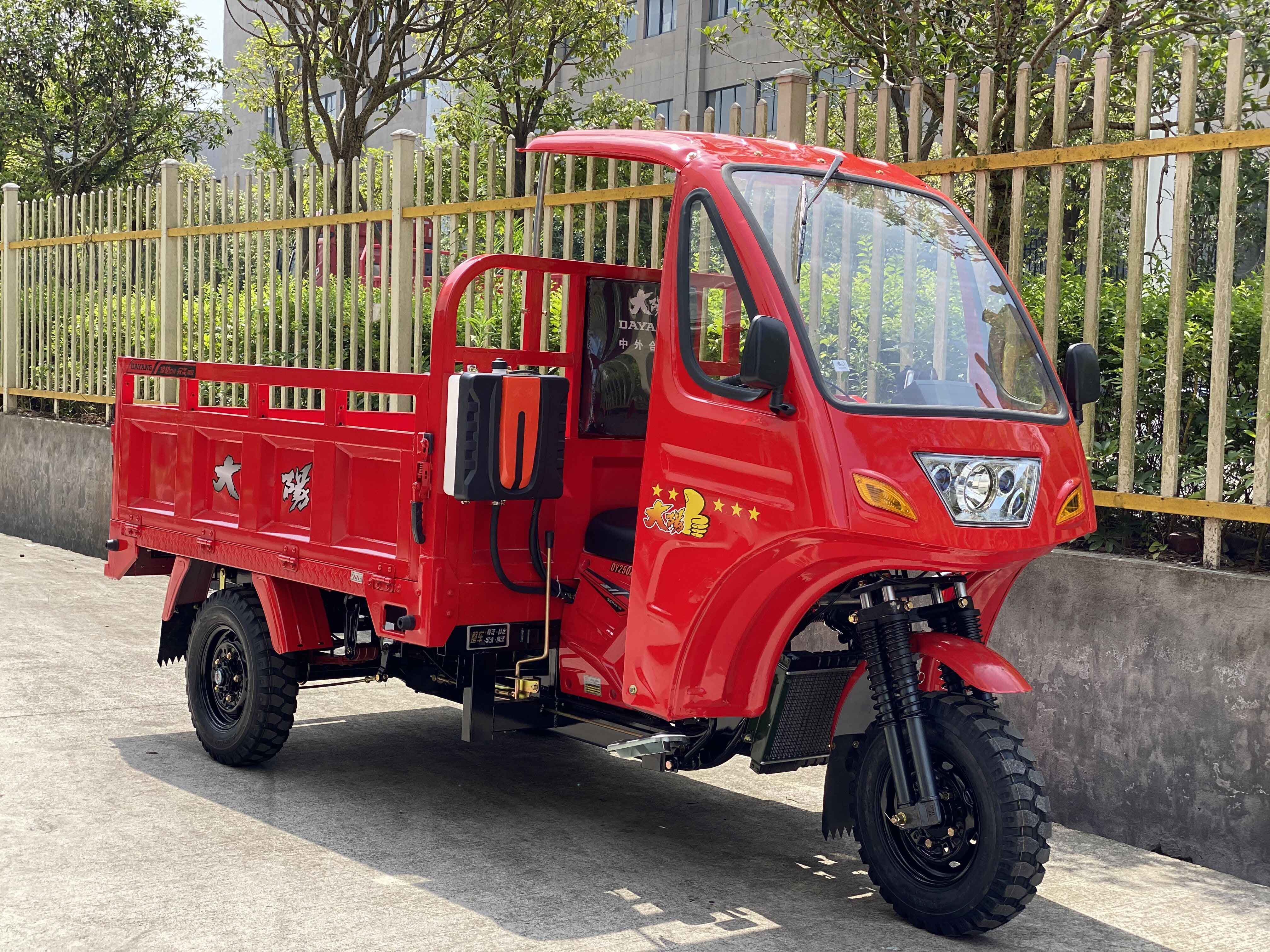 s 250cc DAYANG Q3-3 Semi Closed Cab Cabin Motorized Tricycle Three Wheel Motorcycle
