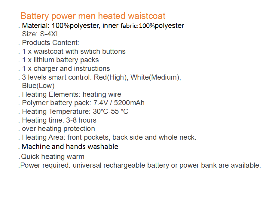 Autumn Winter Heated Waistcoat Men Cotton USB 5v Infrared Women Outdoor
