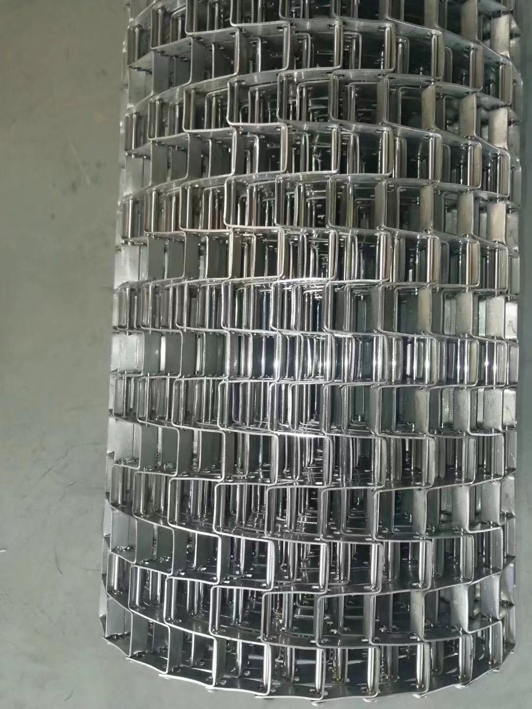 Large Hole Size Strong Edge Stainless Steel Mesh Conveyor Belt For Washing Systems