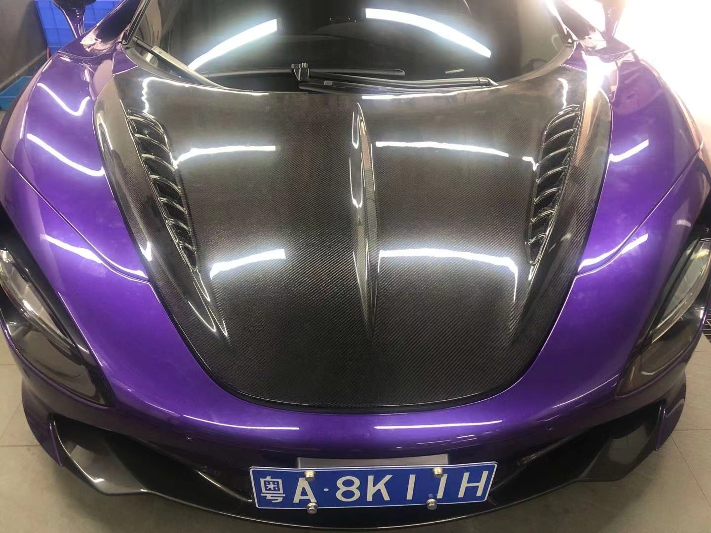For McLaren 720S Carbon Fiber Hood 720S Upgraded Top-style Carbon Fiber Hood Engine Cover