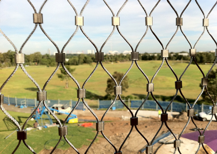 Ferrule Stainless Steel Wire Rope Mesh 304 304L 316 316L For Protecting