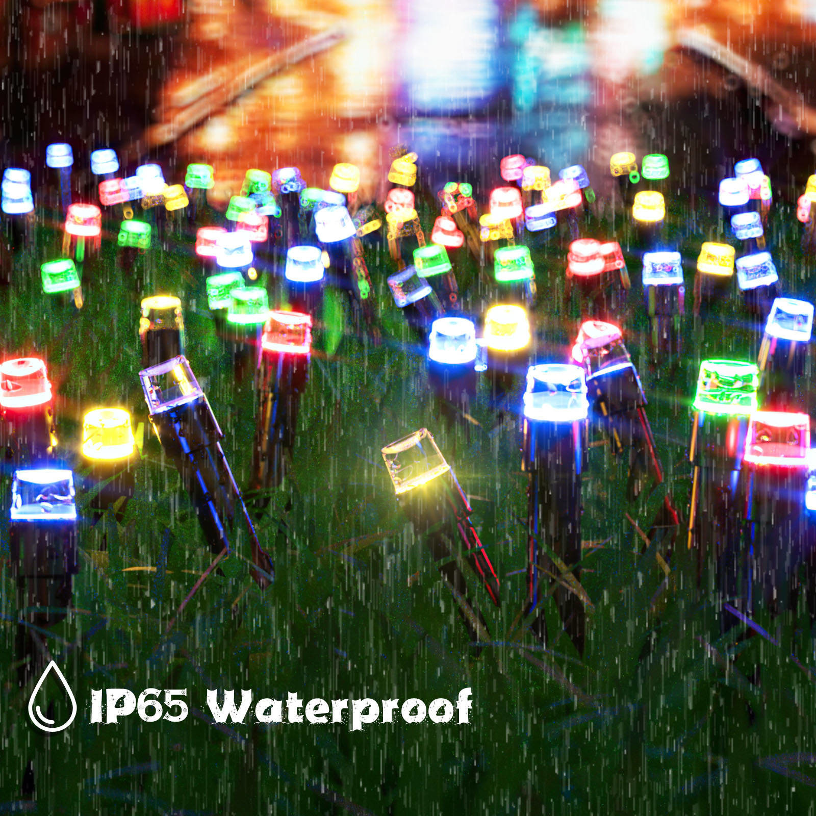 0603 Lamp Solar String Lights 800mah 72ft With Remote Control