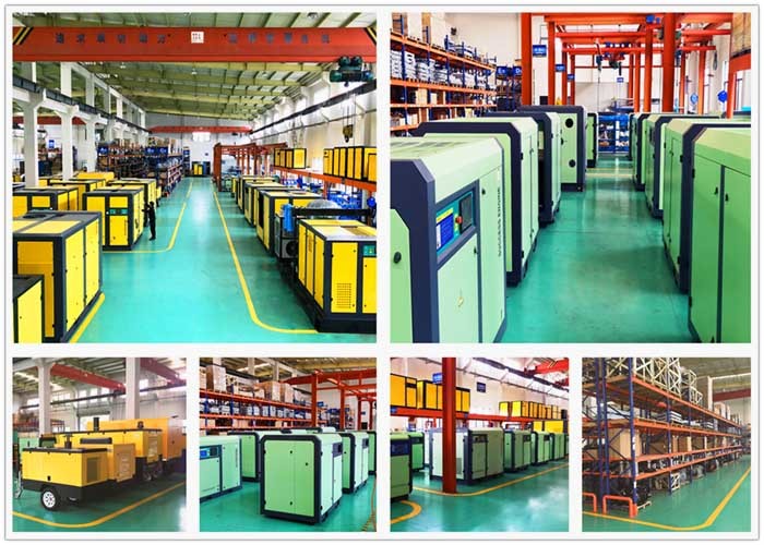 Electric AC Power 15hp Combined Screw Air Compressor Moveable