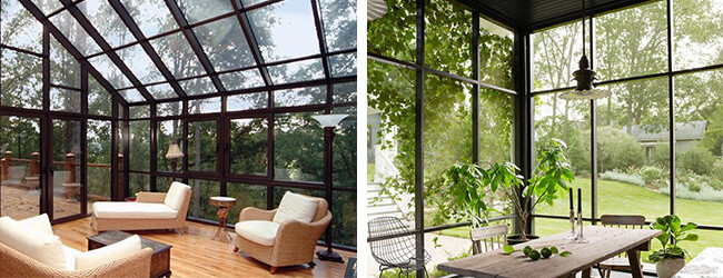 Prefabricated Outdoor Screen Room Enclosures With Herringbone Roof