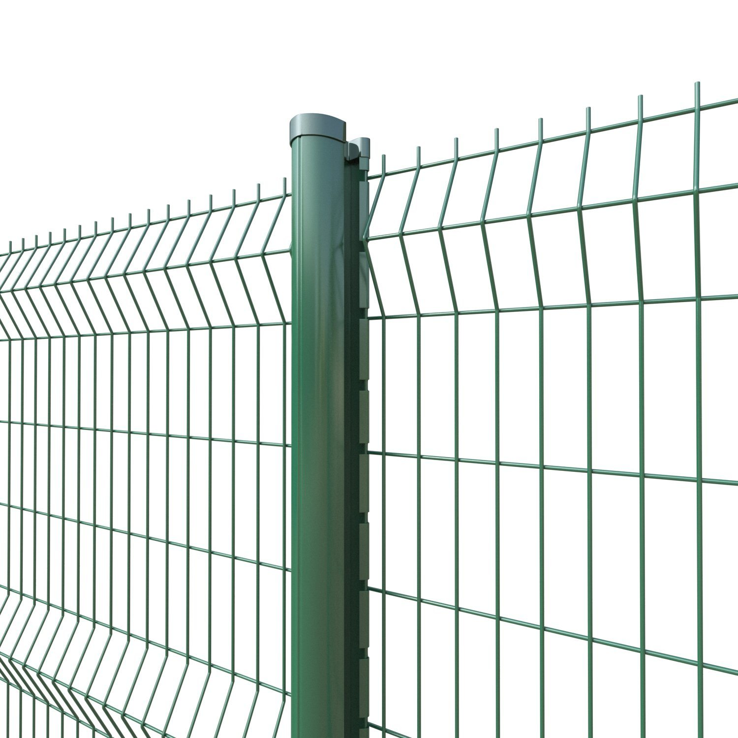 Galvanized Steel 3D Curved Security Welded Fence Panels 50x200mm 50x150mm