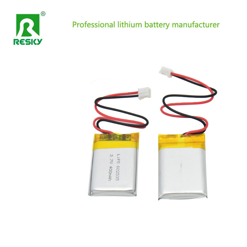 Square Lithium Polymer Battery Cell 602535 3.7V 4.2V 400mAh For Smart Watch