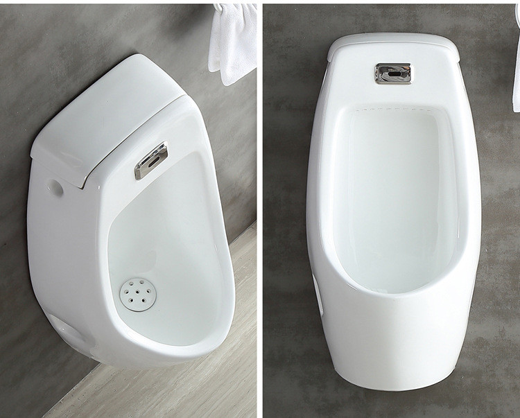 Gravity Flushing Wall Hung Urinal Bowl Top Spud For Male Or Kid