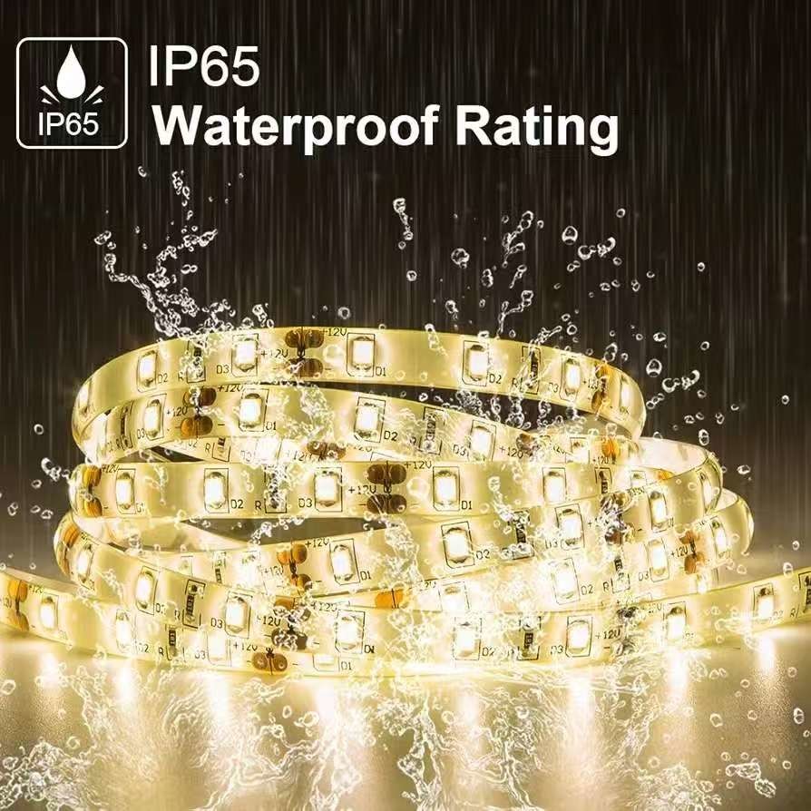 Flexible LED Strip Lights 600 Units LEDs LED Strips Waterproof 12 Volt LED Light Strips Pack Of 16.4ft/5m for Holiday Home Party Indoor Outdoor