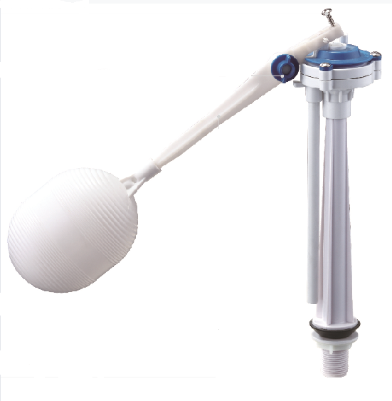 Plastic Water Toilet Tank 2 Step Valve Filling WC Toilet Fill Valve In White Color