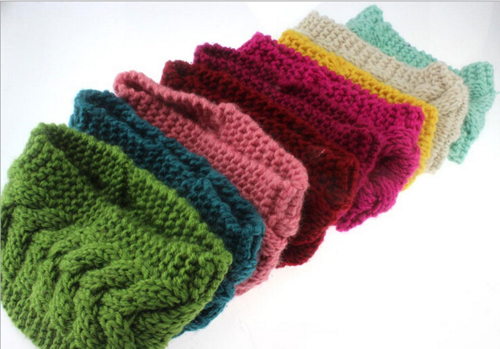 Cute Crochet Headbands Hair Head Band Bow Kid Baby Girl Accessories Knitted Headwrap Hair Band Fashion Knotted Crochet