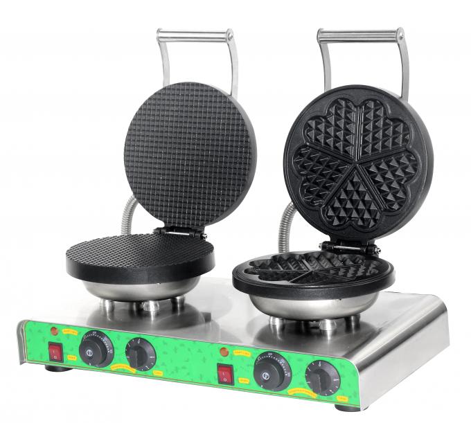 Heart Shape Commercial Waffle Cone Maker Energy Saving Easy Handle Size 560x390x235mm