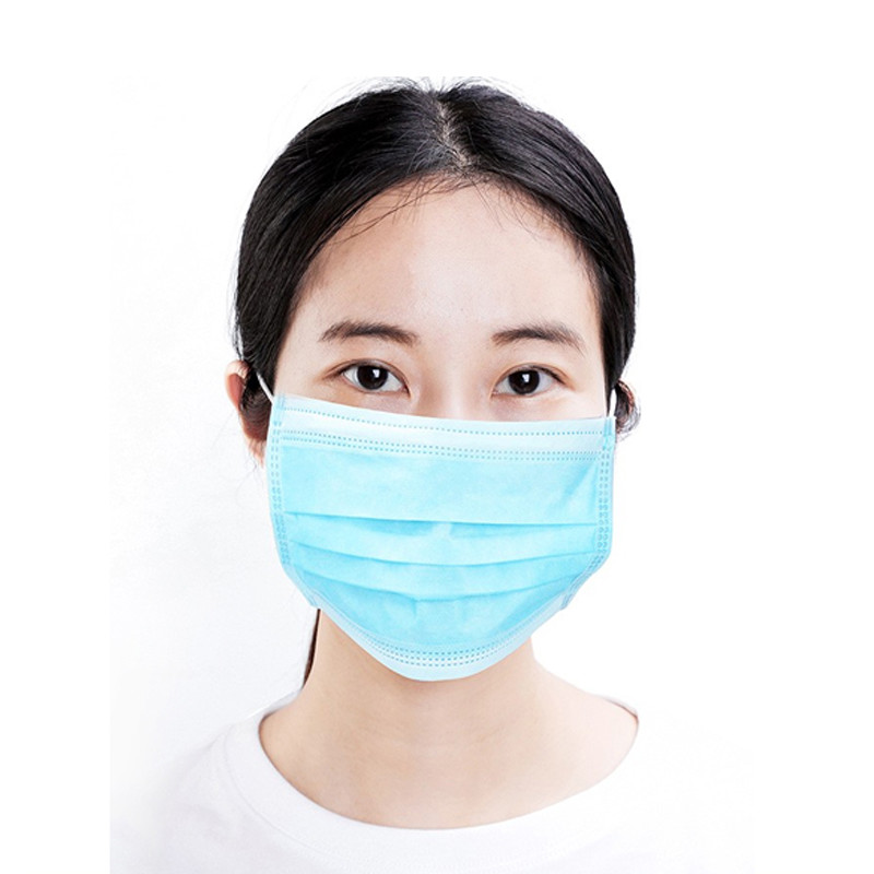 Breathable 3 Filter Layer Earloop Disposable Nonwoven Face Mask