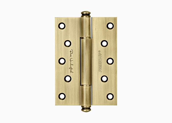 One Piece Brass Bearing Hinges , 4 Inch 5 Inch Solid Wood Door Hinges With Screws