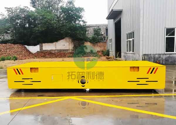 300 Ton Machinery Industry Steel Plate Plant Motorized Load Transport Wagon