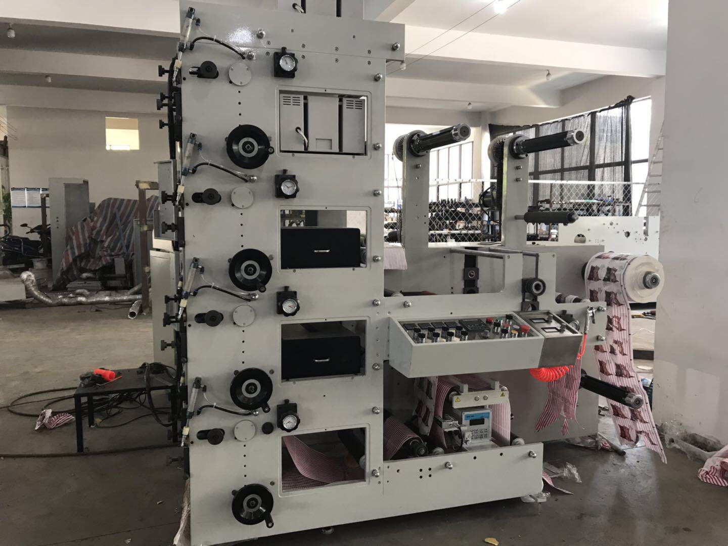 Automatic Label Flexo Printing Machine 5 Colors 380V