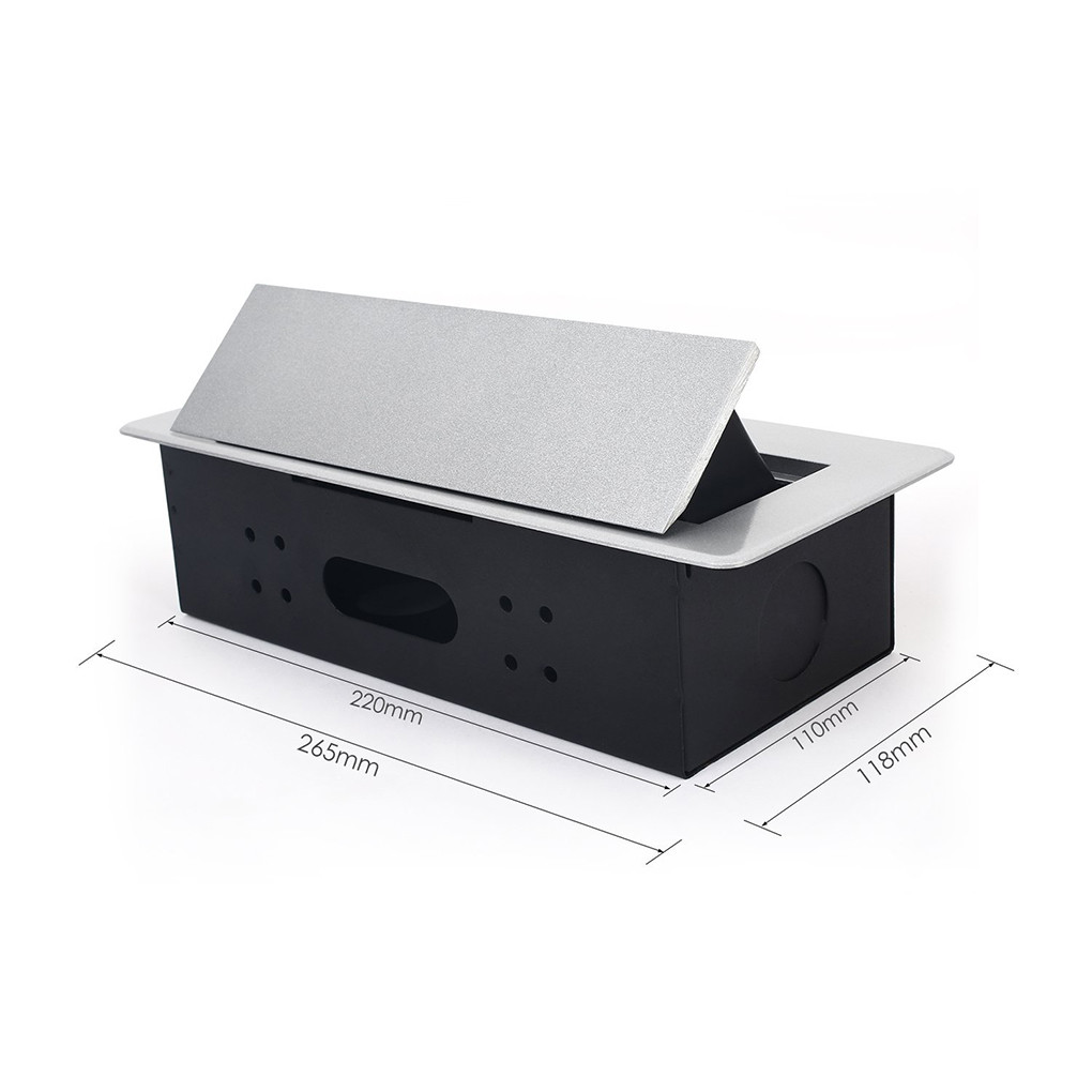 Hidden Conference Table Electrical Box Easy To Install Zinc Alloy