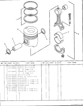 1079172 Piston Engine 107-9172 Ring 4T2767 Pump Group Piston Cylinder Liner 4T-2767