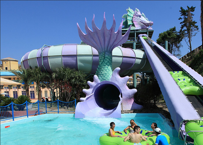 Slope Speed Family Holiday Water Slide For Thrilling Water Playground
