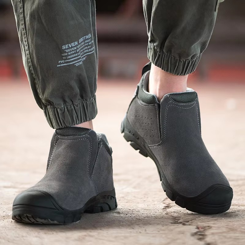 Rubber Insulated 6kv Suede Men's Safety Boots With Kevlarr Anti-stab Midsole Work Boots