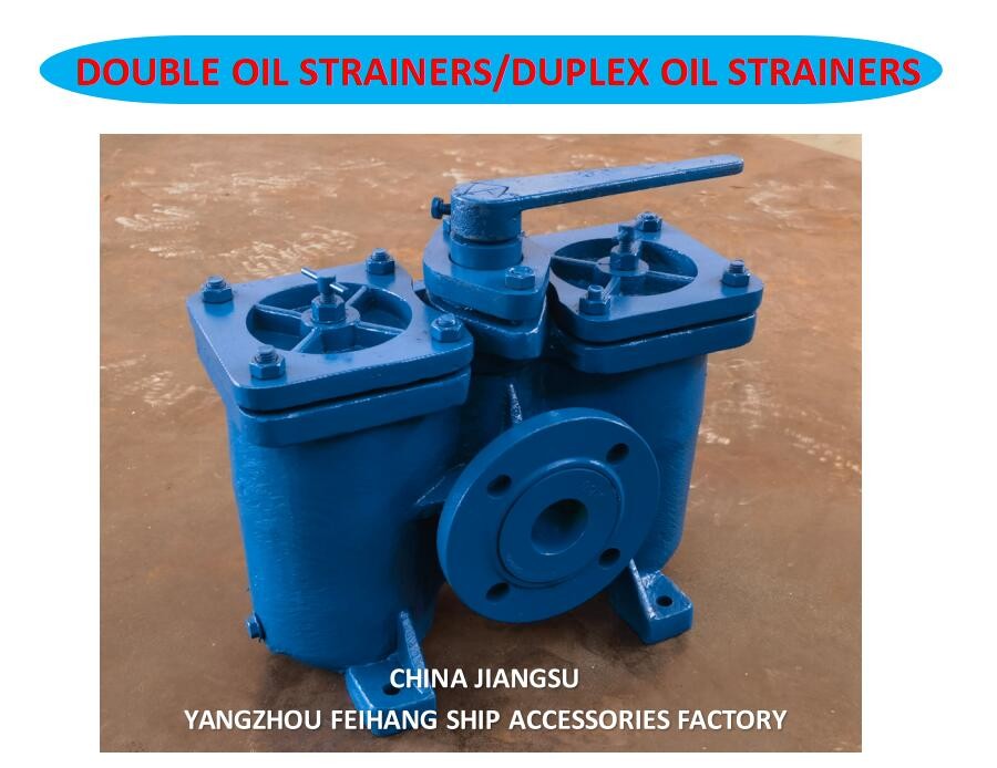 Model AS16050 CB/T425 Duplex Oil Filters / Inline Oil Filters, Switchable Body Cast Iron With Stainless Steel Filter Car