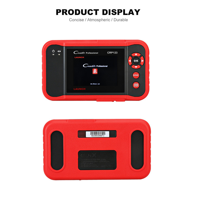 launch Creader professtional CRP 123 OBDII Code Reader Scanner 3.5' TFT LCD dIsplay CRP123 Scan tool free upgrade no Lim