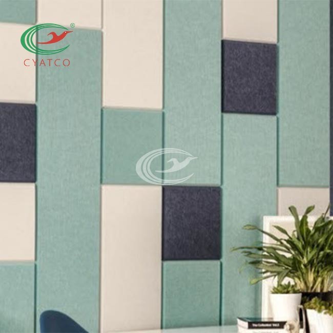 2200gsm Felt Wall Panels Meeting Room Sound Absorbing Wall Artwork ASTM E84 US Standard