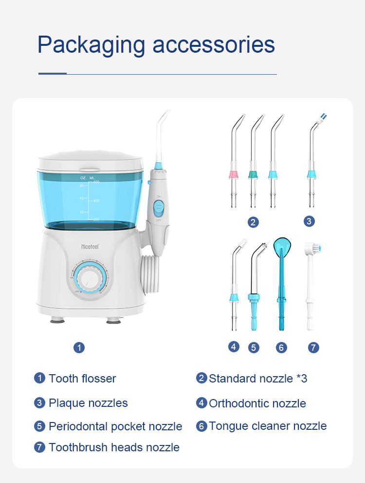 ABS PC Oral Hygiene Water Flosser Teeth Whitening Clean 600ml