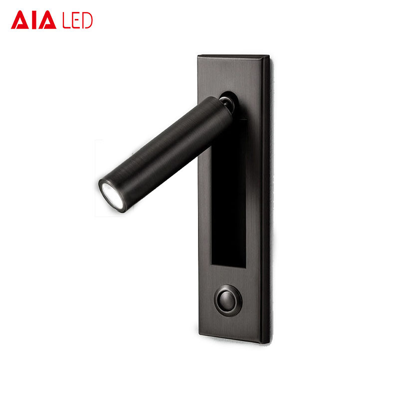 hotel led flexible arm bed side wall reading light/bed led wall light/bed reading wall light