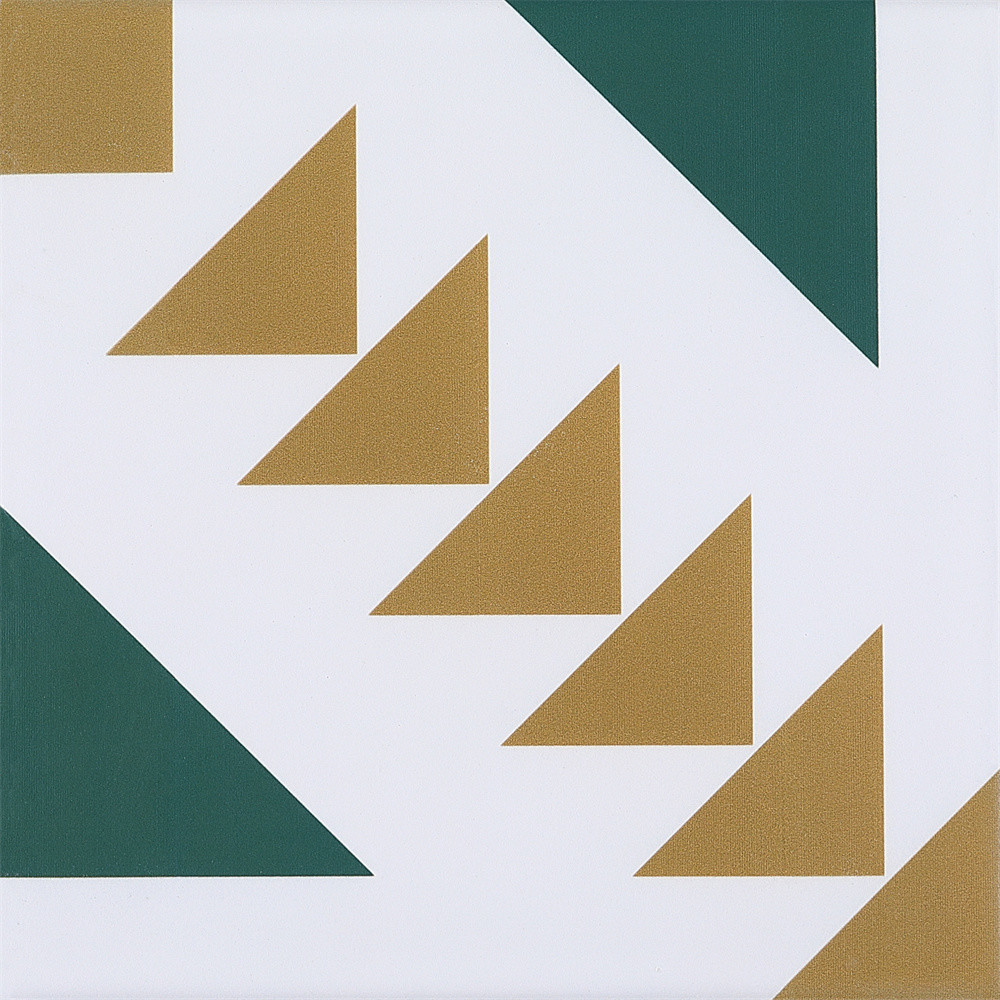 Yellow And Green 200x200mm Ceramic Rustic Tiles For Bathroom And Durable Wall Tile For Balcony