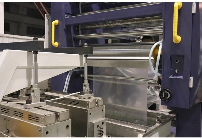 4500KG PE PP Flat Film Machine Polypropylene Flat Yarn Extrusion Line