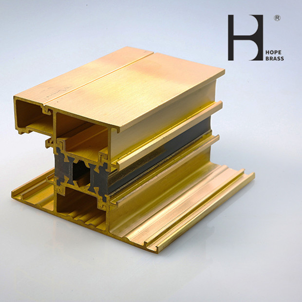 ISO9001 Fadeless Metal Frame Profiles , HPB58-3 Window Frame Trim