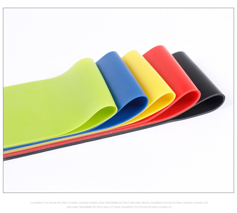 Gym fitness 500mm*0.35mm Stretch Rubber Belt Exercise band Stretch Strap Elastic Training Resistance loop Bands