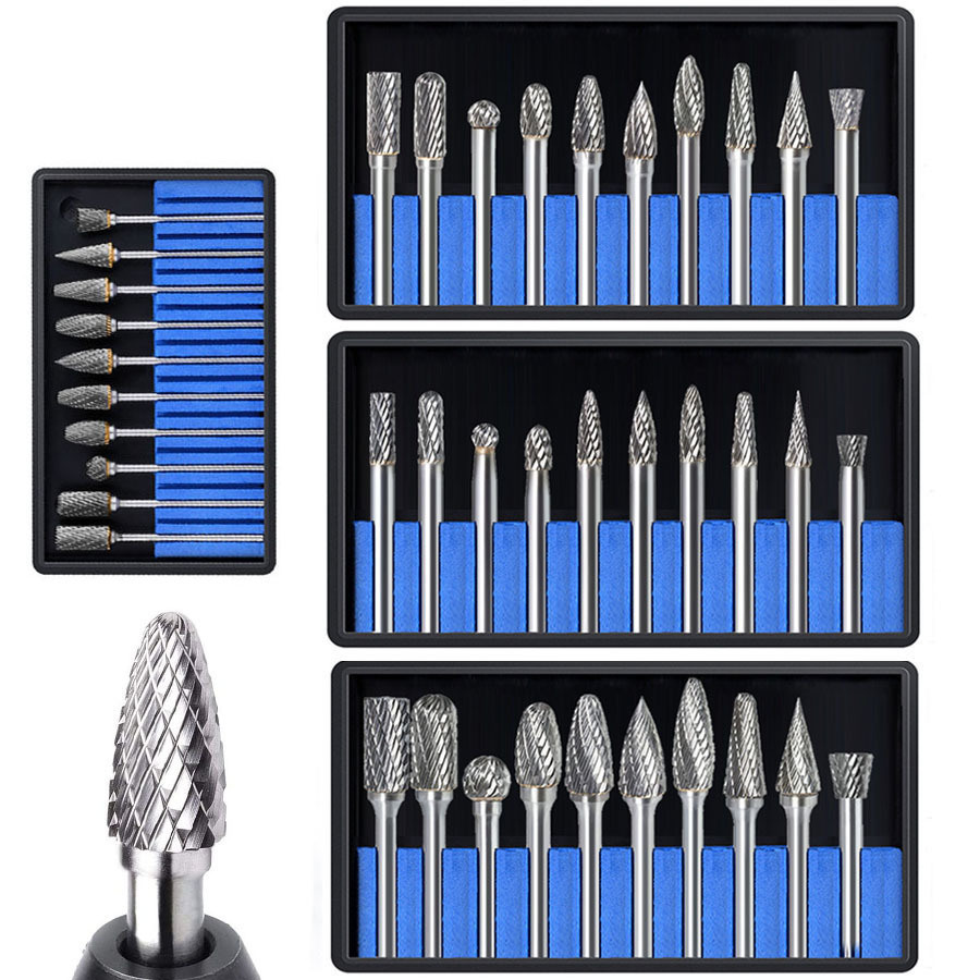 1/8&prime; Shank 1/4&prime; Head Length Tungsten Carbide Burrs for Woodworking Metal Engraving Drilling Polishing