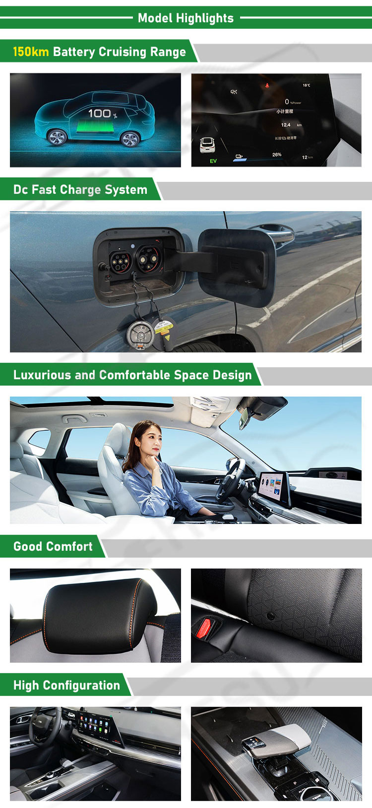 Oshan Z6 iDD X7 PLUS 2023 2024 Energy Vehicle SUV Hybrid Car Electric Car Adult With Integral Body Cabin Structure For Ev